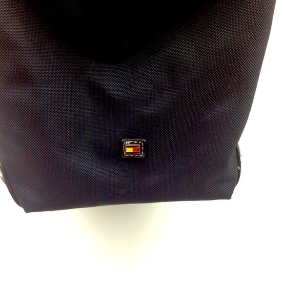 Tommy Hilfiger Black Canvas Shoulder Tote Bag - Picture 7 of 7